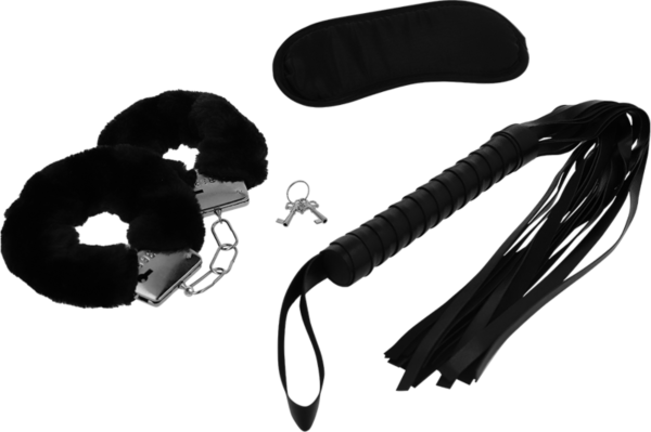 Bondage set Intense Fetish s pouty, maskou na oči a bičem