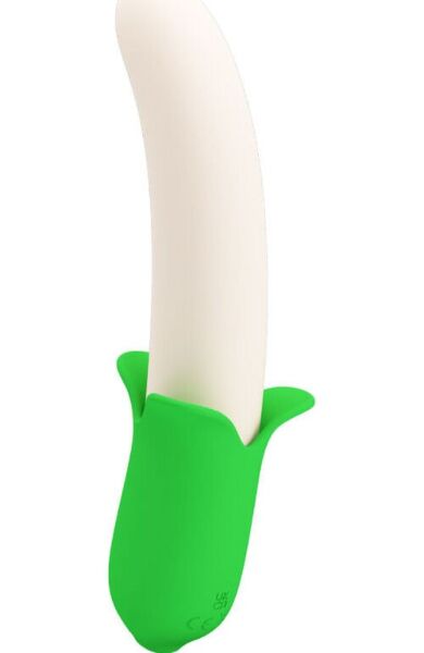 Silikonový vibrátor Pretty Love Banana Knight ve světle zelené barvě