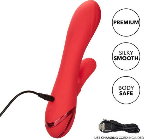 Rabbit vibrátor CalExotics Palisades Passion s vnějším stimulátorem