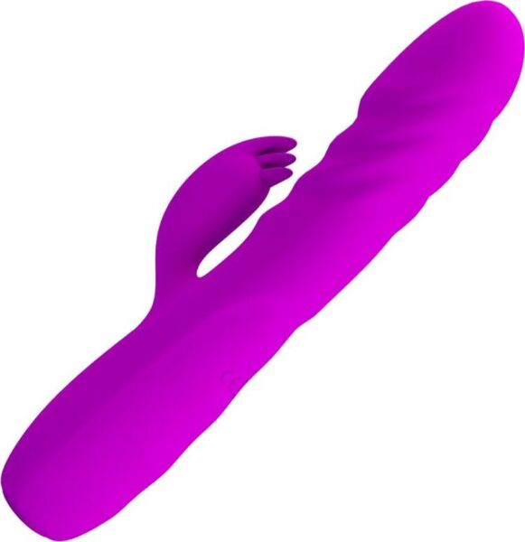Rabbit vibrátor Pretty Love BI-014863 ve fialové barvě