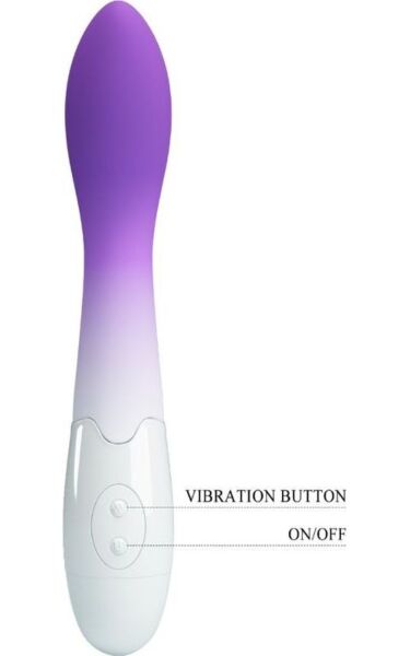 Vibrátor na bod G Pretty Love BI-014220-A6, zahnutý, se zaoblenou špičkou
