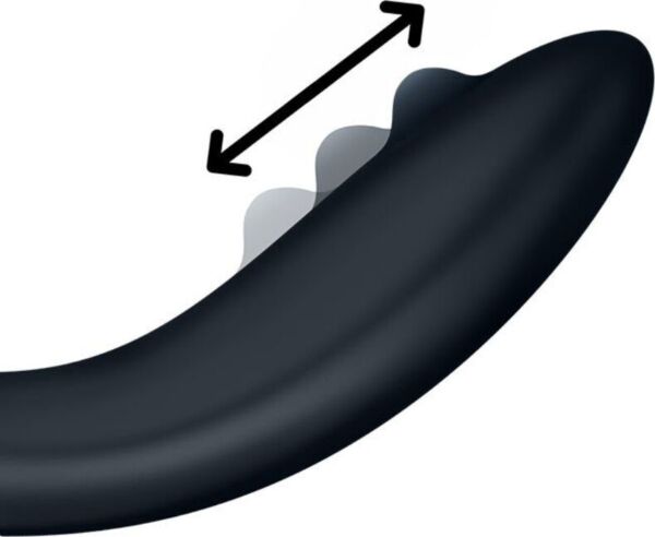 Vibrátor na bod G Satisfyer Rrrolling Explosion v černé barvě s kuličkou v hlavici