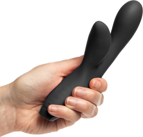 Rabbit vibrátor Je Joue Hera Flex v černé barvě s raménkem pro klitoris