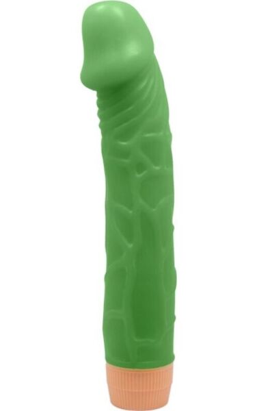 Realistický vibrátor Baile BW-001023R ve tvaru penisu s výraznými žilkami
