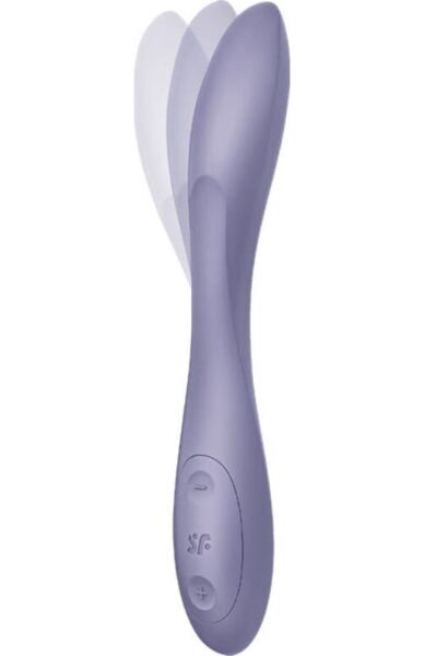 Fialový vibrátor na G-bod Satisfyer G-Spot Flex 2 s ohebným dříkem