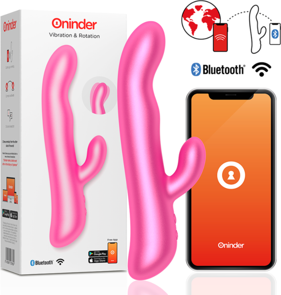 Vibrátor rabbit Oninder Oslo s vnitřní částí a ramenem pro klitoris