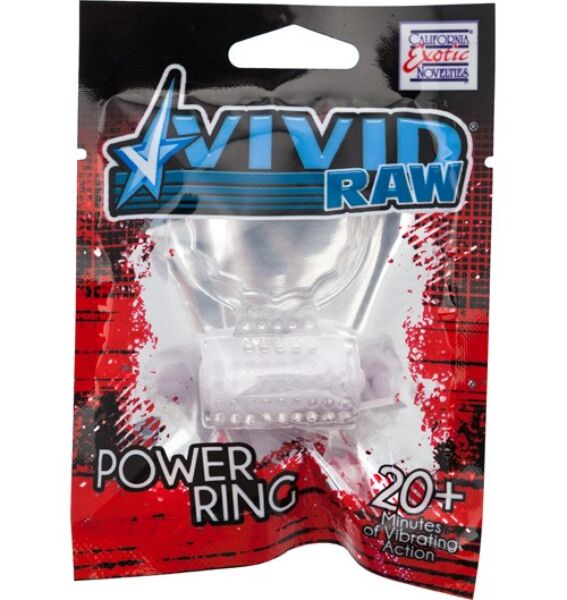 Vibrační erekční kroužek Calexotics Vivid Foil Pack, průhledný, silikonový