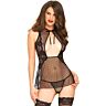 Babydoll s tangy Leg Avenue Sheer and Lace Backless