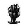 Anální plug ALL BLACK FIST 13 CM s tvarem pěsti