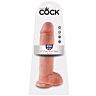 Dildo King Cock 11 s testíky a silnou přísavkou