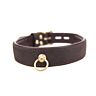 Omezení Bound Nubuck Leather Choker s O-kroužkem