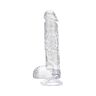 Dildo Loving Joy 6 Inch Transparentní s varlátky