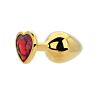 Butt Plug Toosh Heart Shaped Gold Medium