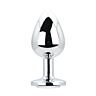 Butt Plug Toosh Metal Large s čirým kamenem Plata