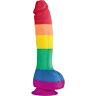 Dildo Colours Pride Edition 21,5 cm s přísavkou