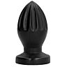 Anální zásuvka ALL BLACK 12 CM s texturou