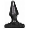 Anální plug ALL BLACK 16 cm s kónickým tvarem