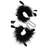 Pouta S Pleasures Feather Cuffs s jemnými peříčky