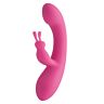 Vibrátor S Pleasures Velvet Love Bunny s dvojitou stimulací