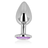 Anální Plug OHMAMA s fialovým krystalem 8 cm