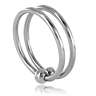 Double Steel Cockring Metal Hard 30mm for Enhanced Pleasure
