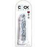 Dildo King Cock Clear 19.7 cm s realistickým designem