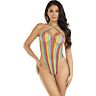 Body halter Leg Avenue s duhovými pruhy