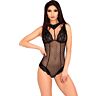 Body LIVCO CORSETTI KREAME LC 90546 | Černé krajkované body