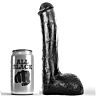Dildo All Black 23 cm s realistickou texturou