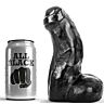 Dildo ALL BLACK Realistic Dong 17 cm