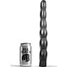 Dildo ALL BLACK 32 cm flexibilní a vlnité