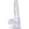 Dildo King Cock Clear 13,5 cm