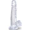 Dildo King Cock Clear 15,2 cm s ventouse