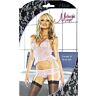 Korzet a kalhotky Exposed O - L L/XL s krajkovým designem