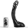 Dildo ALL BLACK 29 cm s realistickým tvarem