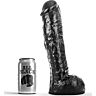 Dildo ALL BLACK DONG 29 cm – pohodlné a pevné
