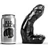 Dildo All Black 15 cm s testíky a hladkým povrchem