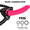 Postroj Deltaclub s Dildem 23 cm pro intenzivní zážitek