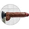 Dildo vibrátor King Cock realistické s testíky