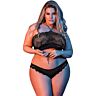 Lencerie Bandeaux & Panty Black L/XL