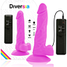 Dildo Loviux Diversia 18 cm s vibracemi a flexibilitou