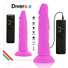Dildo Diversia 23 cm s flexibilní vibrací