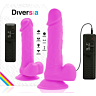 Dildo Diversia 20.5 cm s vibrací a flexibilním designem