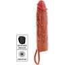 Get Real Hydrated Skin Silikonový vibrační návlek na penis 20 cm