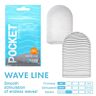 Masturbátor Tenga Pocket Wave Line s intenzivními texturami