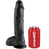 Dildo KING COCK 25.4 cm s realistickým zpracováním