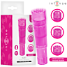 Mini vibrátor INTENSE FUN TOYS Kurt se 4 vyměnitelnými hlavicemi, růžový