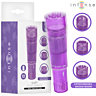 Masážní vibrátor INTENSE FUN TOYS KURT MINI se 4 hlavicemi, fialový