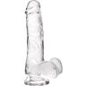 Dildo S Pleasures Jelly Dildo Transparent M Realistický