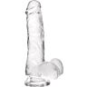 Dildo S Pleasures Jelly Transparent S s přísavkou